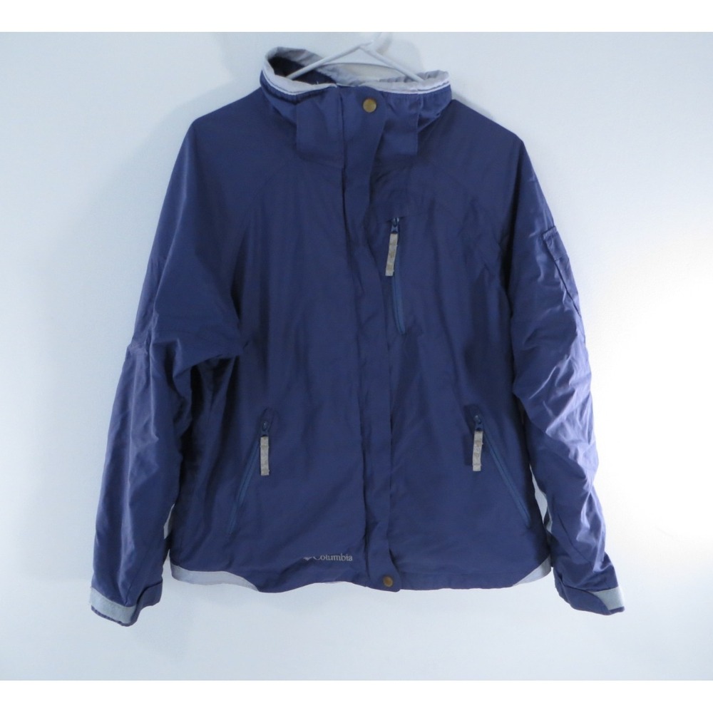 Columbia Core Interchange Omni-Tech Women's Blue Full Zip Jacket Size‎ Medium